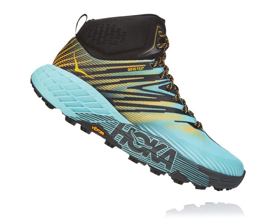 Hoka One One Spor Ayakkabı Kadın Mavi - Speedgoat Mid Gore-Tex 2 - CE4013982